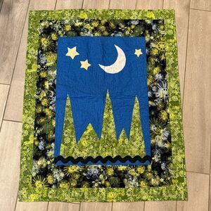 Handmade Quilted Wall Hanging Mountains 40x32